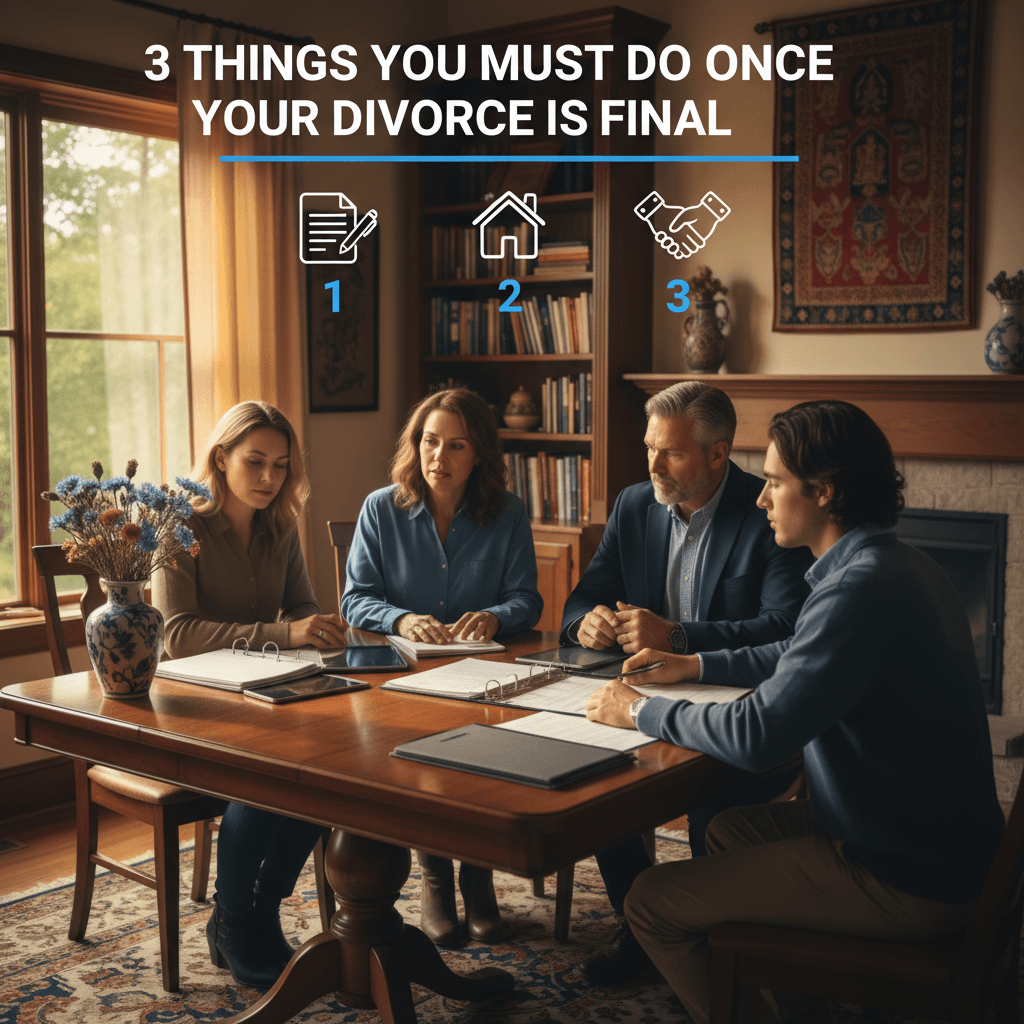 Featured image for 3 Things You Must Do Once Your Divorce Is Final - Missouri probate and estate planning legal guide