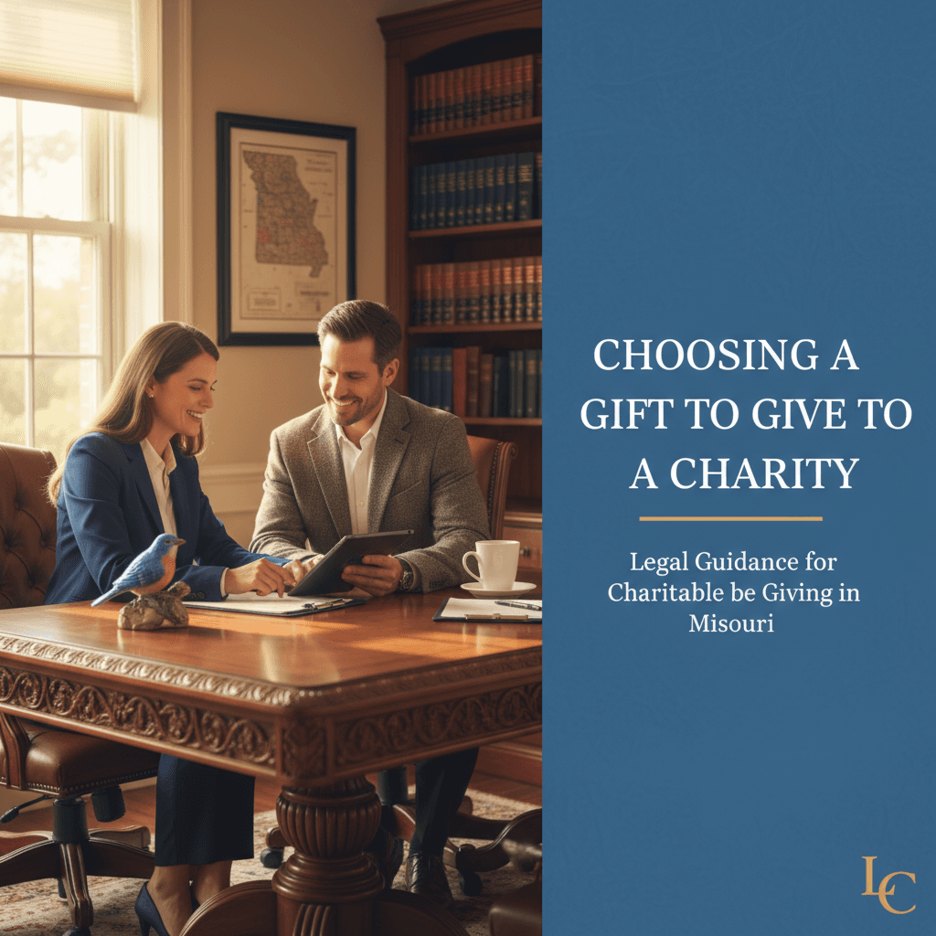 Featured image for Choosing a Gift to Give to a Charity - Missouri probate and estate planning legal guide