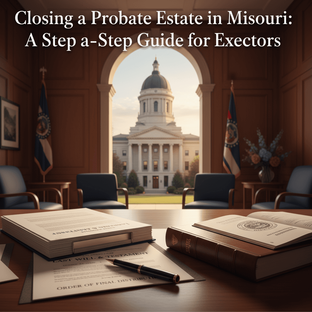 Featured image for Closing a Probate Estate in Missouri: A Step-by-Step Guide for Executors - Missouri probate and estate planning legal guide