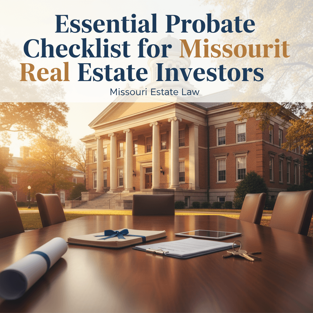 Featured image for Essential Probate Checklist for Missouri Real Estate Investors - Missouri probate and estate planning legal guide