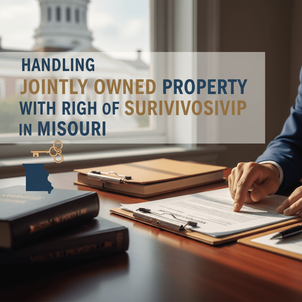 Featured image for Handling Jointly Owned Property with Right of Survivorship in Missouri - Missouri probate and estate planning legal guide