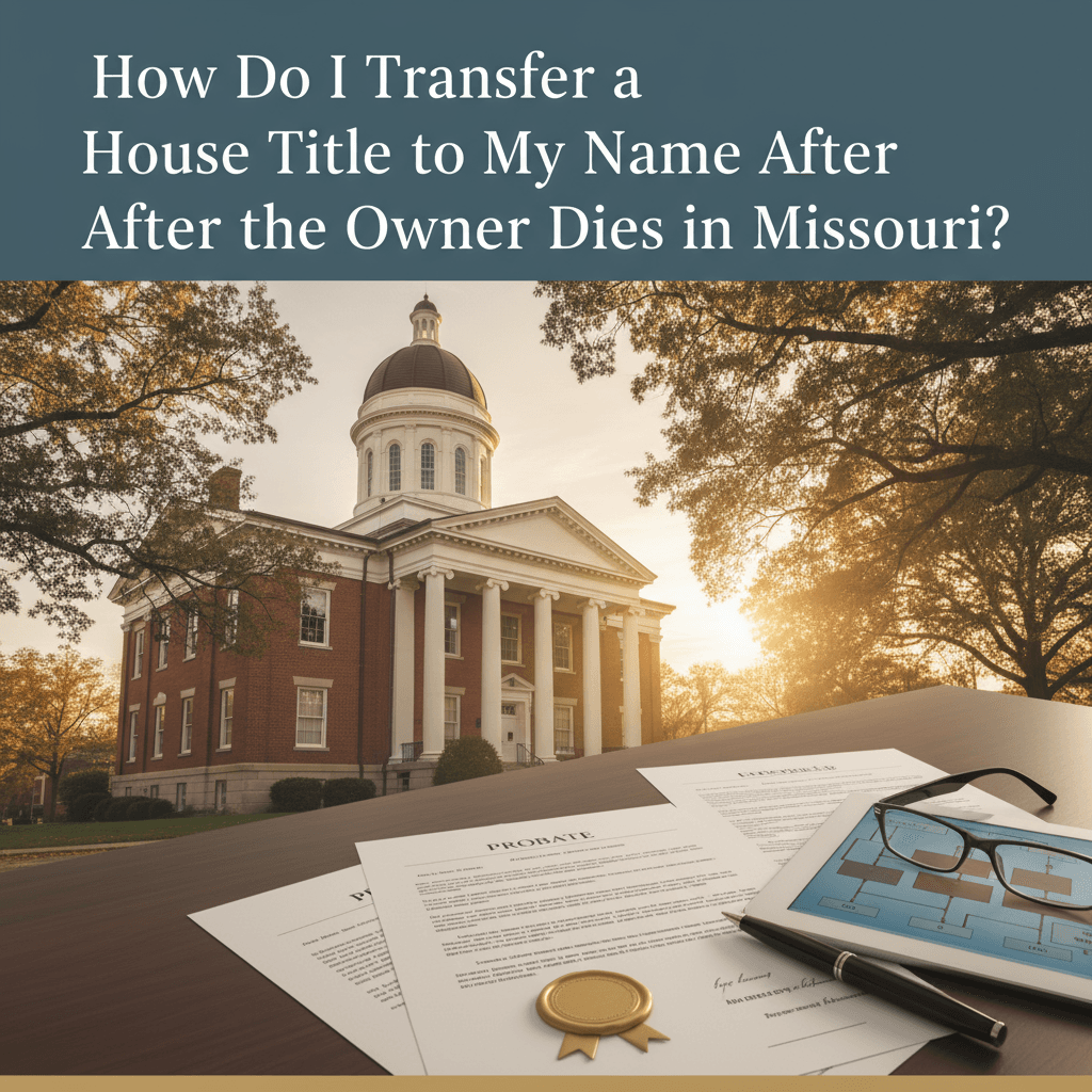 Featured image for How Do I Transfer a House Title to My Name After the Owner Dies in Missouri? - Missouri probate and estate planning legal guide