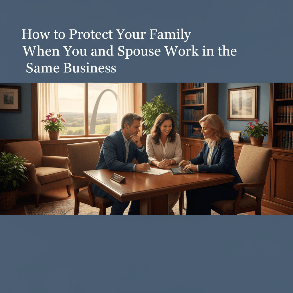Featured image for How to Protect Your Family When You and Your Spouse Work in the Same Business - Missouri probate and estate planning legal guide