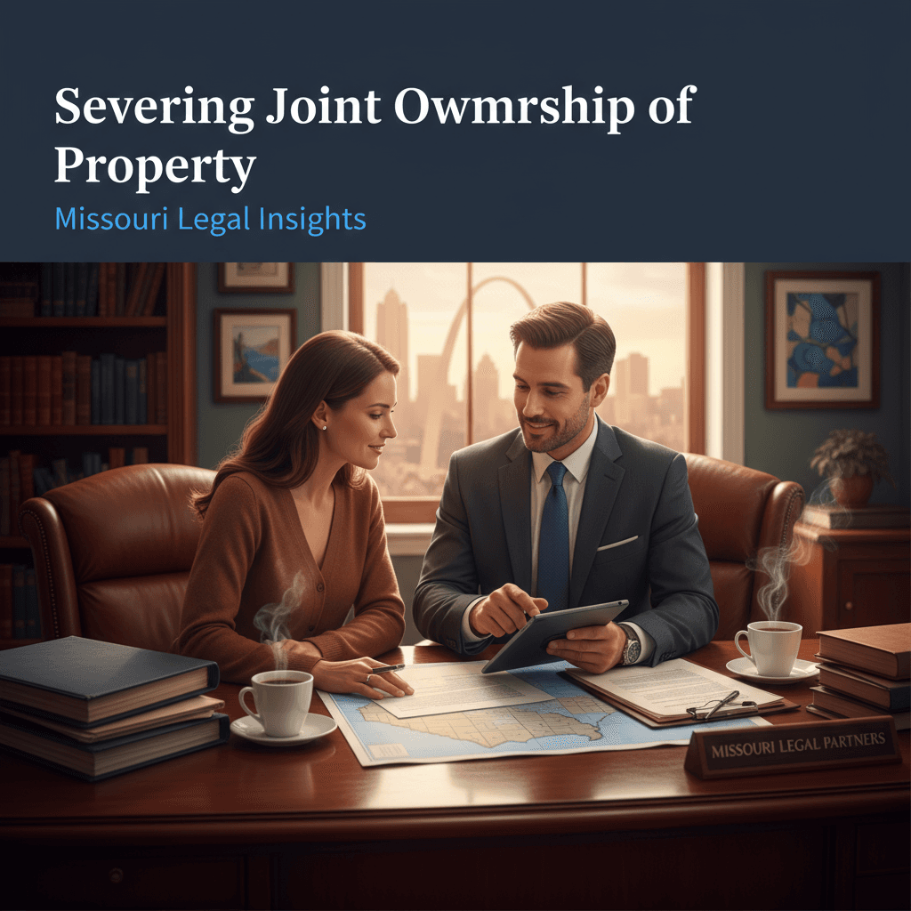 Featured image for Severing Joint Ownership of Property - Missouri probate and estate planning legal guide