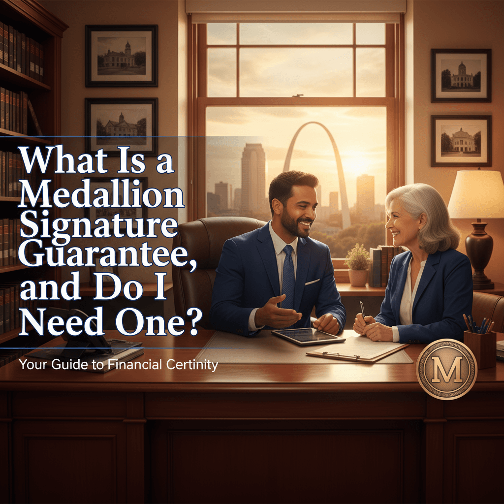 Featured image for What Is a Medallion Signature Guarantee, and Do I Need One? - Missouri probate and estate planning legal guide