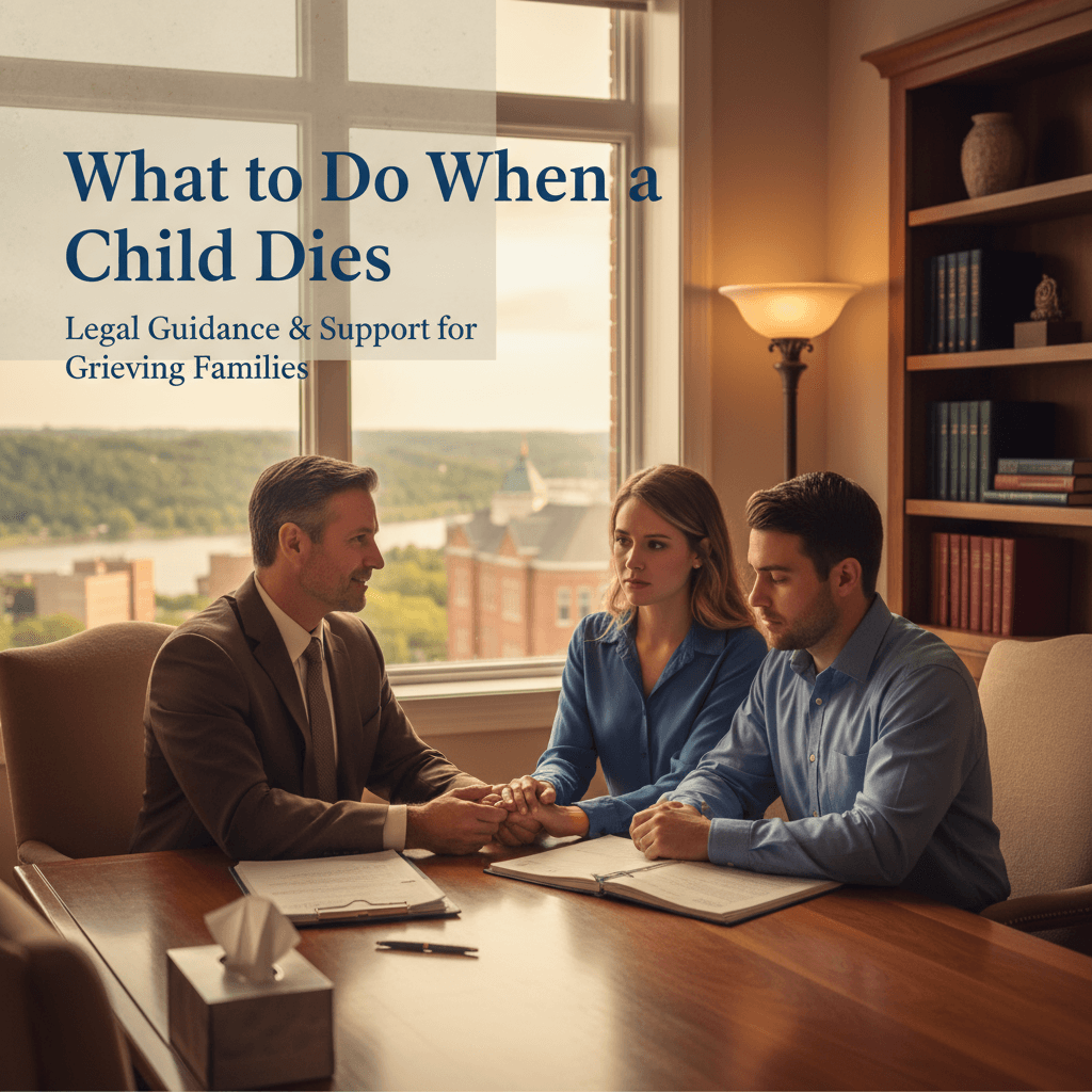 Featured image for What to Do When a Child Dies - Missouri probate and estate planning legal guide